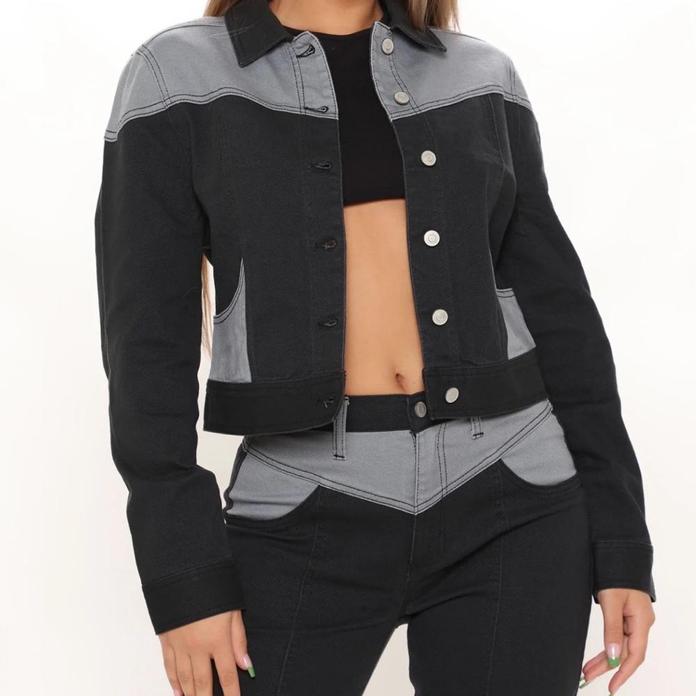 Grey and Black Two Tone Jacket